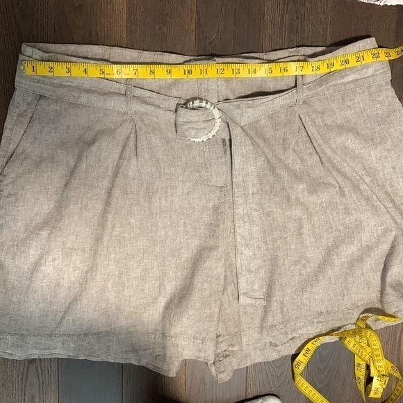 Addition Elle Belted Linen Shorts - Picture 9 of 15